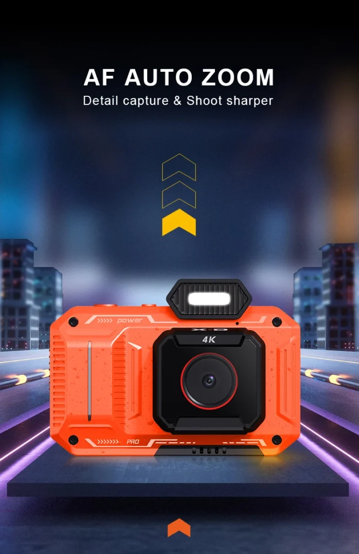 D52 4K Kids Digital Camera, K P, 48MP, 18x Zoom, IPS Screen, Outdoor Shooting, Selfie, Video, New - Image 4