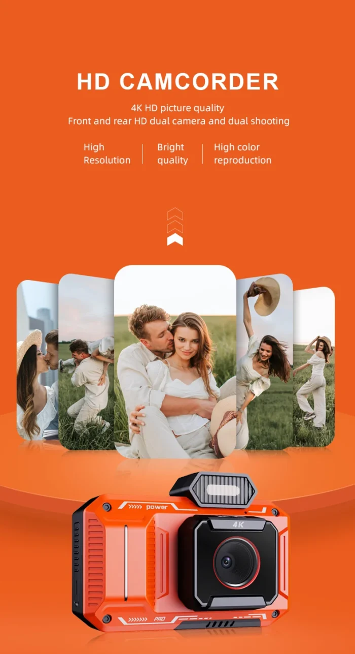 D52 4K Kids Digital Camera, K P, 48MP, 18x Zoom, IPS Screen, Outdoor Shooting, Selfie, Video, New - Image 6