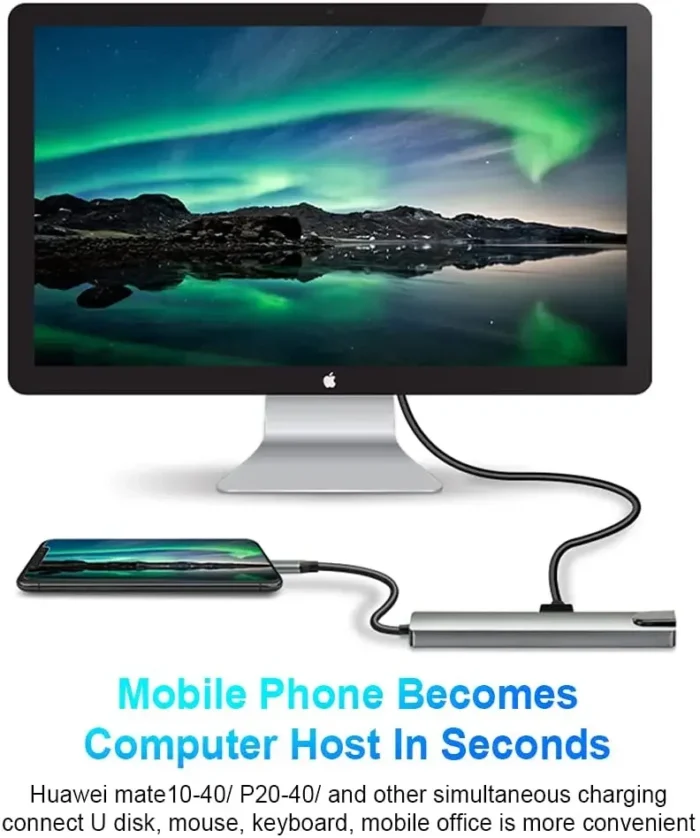 USB 3.0 Hub for Laptop PC Adapter PD Charging Station RJ45 HDMI Compatible TF/SD Card Notebook Type-C Splitter - Image 4