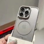 11 16 15 14 13 12 Pro g Matte Natural Titanium Magnetic Charging Case for iPhone - Image 4